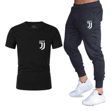 Load image into Gallery viewer, Men Fashion Two Pieces Sets T Shirts+pants Suit Men Summer Tops Tees Fashion Brand Print Tshirt High Quality Sportswears 2 Sets