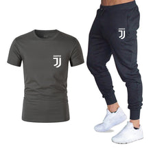 Load image into Gallery viewer, Men Fashion Two Pieces Sets T Shirts+pants Suit Men Summer Tops Tees Fashion Brand Print Tshirt High Quality Sportswears 2 Sets