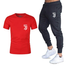 Load image into Gallery viewer, Men Fashion Two Pieces Sets T Shirts+pants Suit Men Summer Tops Tees Fashion Brand Print Tshirt High Quality Sportswears 2 Sets
