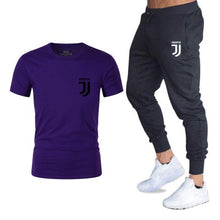 Load image into Gallery viewer, Men Fashion Two Pieces Sets T Shirts+pants Suit Men Summer Tops Tees Fashion Brand Print Tshirt High Quality Sportswears 2 Sets