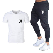 Load image into Gallery viewer, Men Fashion Two Pieces Sets T Shirts+pants Suit Men Summer Tops Tees Fashion Brand Print Tshirt High Quality Sportswears 2 Sets